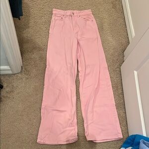 H&M High Rise Pink Jeans for Women